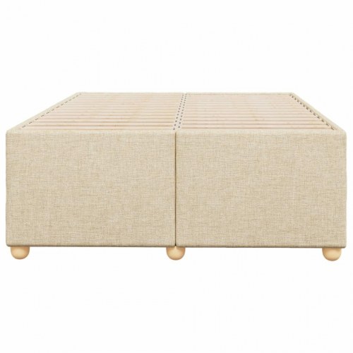 Sengeramme i stof uden madras - creme 120 x 200 cm