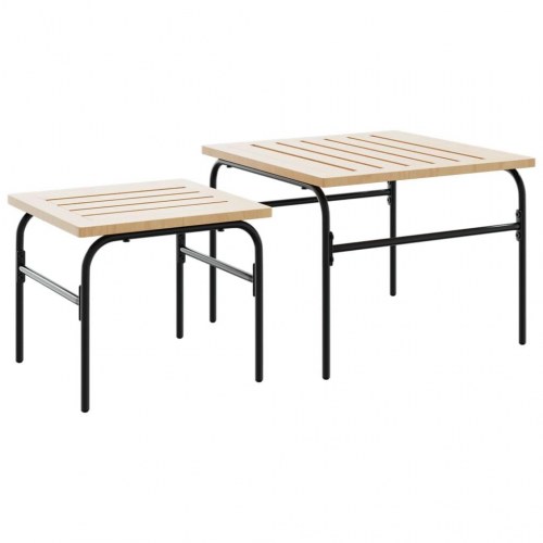 Altansæt 4 dele med hynder stål sort