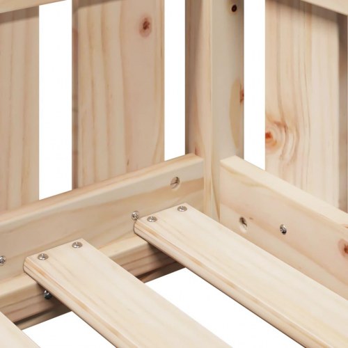 Sengeramme til husseng 70x140 cm massivt fyrretræ