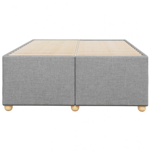 Sengeramme uden madras 120 x 190 cm i stof - lysegrå