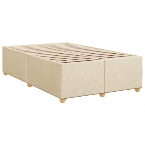 Sengeramme uden madras 120 x 190 cm i stof - cremefarvet