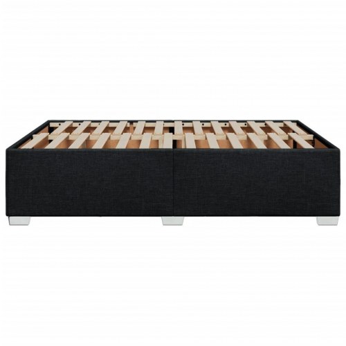 Sengeramme 140 x 190 cm i stof - sort