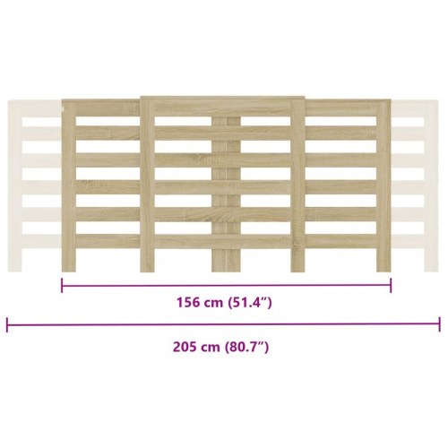 Radiatorskjuler 205 x 21,5 x 83,5 cm - sonoma-eg