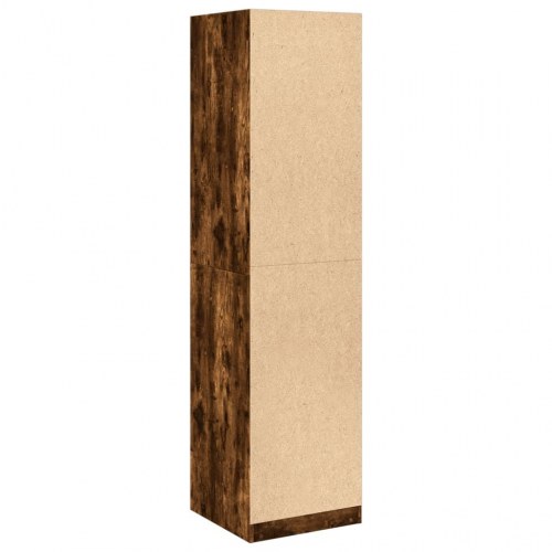 Klædeskab 50 x 50 x 200 cm - røget egetræsfarve