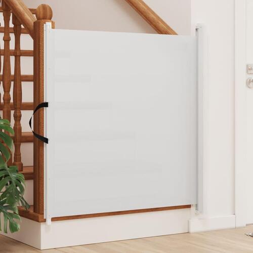 Udtrækkelig låge til kæledyr 102,5x125 cm hvid