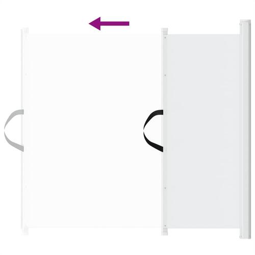 Udtrækkelig låge til kæledyr 102,5x125 cm hvid