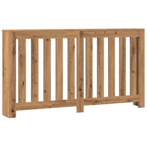 Radiatorskjuler 149×20×82 cm i konstrueret træ - egetræsfarve