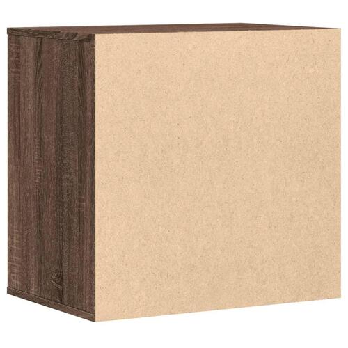 Kommode til hjørne 60x41x58cm konstrueret træ brun egetræsfarve