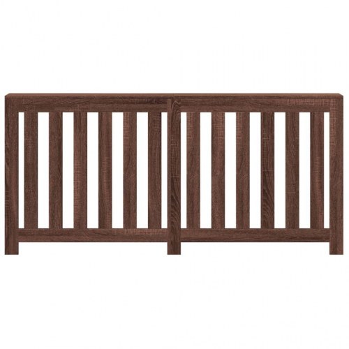 Radiatorskjuler 175 × 20 × 82 cm - konstrueret træ, brun egetræsfarve