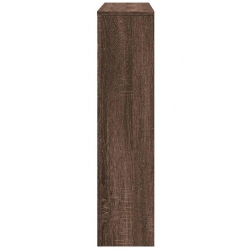 Radiatorskjuler 175 × 20 × 82 cm - konstrueret træ, brun egetræsfarve