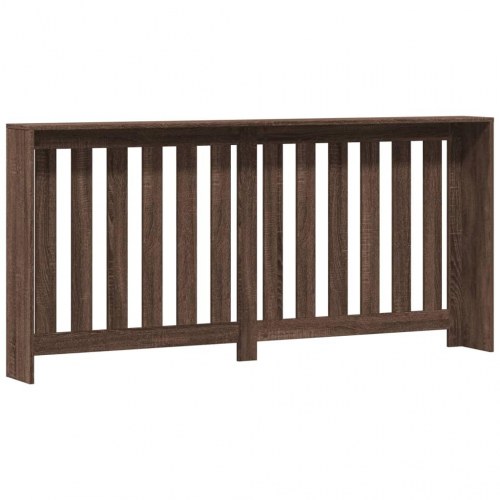 Radiatorskjuler 175 × 20 × 82 cm - konstrueret træ, brun egetræsfarve