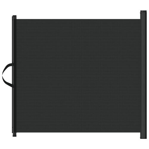 Udtrækkelig låge til kæledyr 117,5x125 cm sort