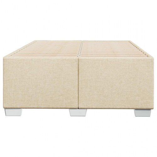 Sengeramme i stof 120 x 190 cm - cremefarvet