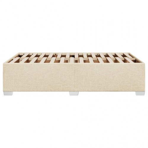 Sengeramme i stof 120 x 190 cm - cremefarvet
