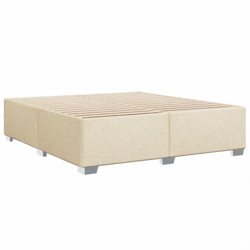 Sengeramme i stof 180 x 200 cm - cremefarvet