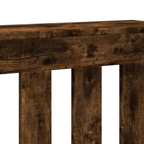 Radiatorskjuler 149x20x82 cm konstrueret træ røget egetræsfarve