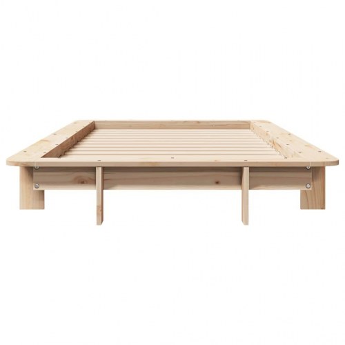 Sengeramme uden madras i massivt fyrretræ 75 x 190 cm