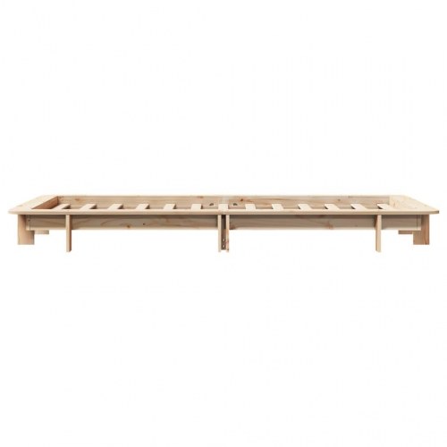 Sengeramme uden madras i massivt fyrretræ 75 x 190 cm