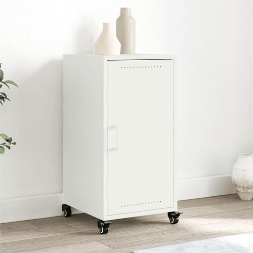 Skab 36x39x72 cm stål hvid
