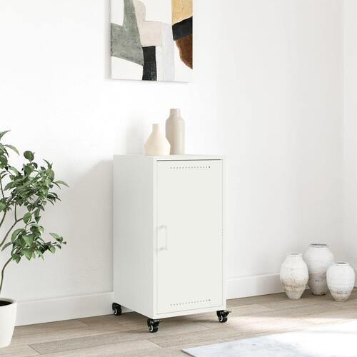 Skab 36x39x72 cm stål hvid