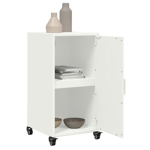 Skab 36x39x72 cm stål hvid