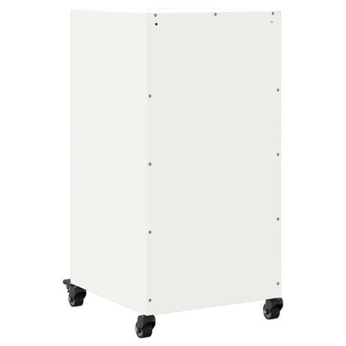 Skab 36x39x72 cm stål hvid