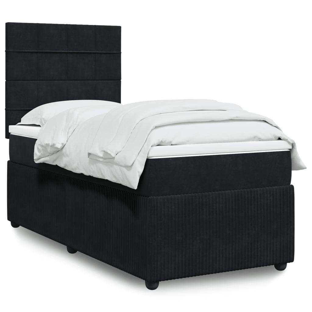 Kontinentalseng med madras 90190 cm - fljl, sort