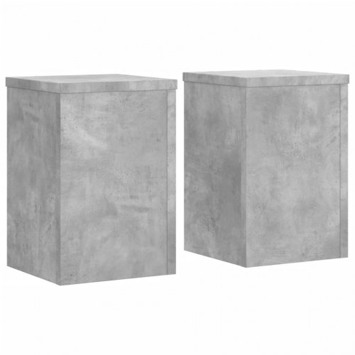 Plantestativer 2 stk. 25 x 25 x 35 cm - betongrå