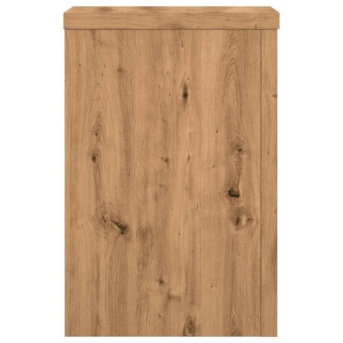 Plantestativer 2 stk. 25x25x35 cm konstrueret træ egetræsfarvet