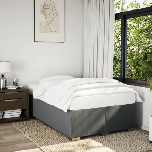 Sengeramme 120 x 190 cm uden madras - mørkegrå