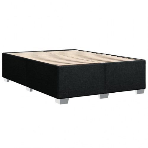 Sengeramme 160 x 200 cm i stof - sort