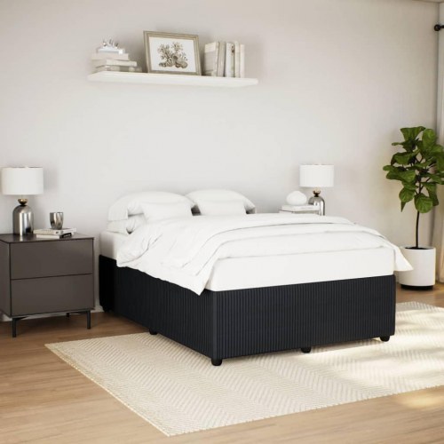 Sengeramme uden madras 140x190 cm i sort fløjl