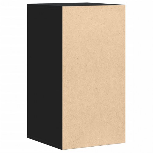 Kommode til hjørne 40 × 41 × 76 cm - sort konstrueret træ, 4 skuffer