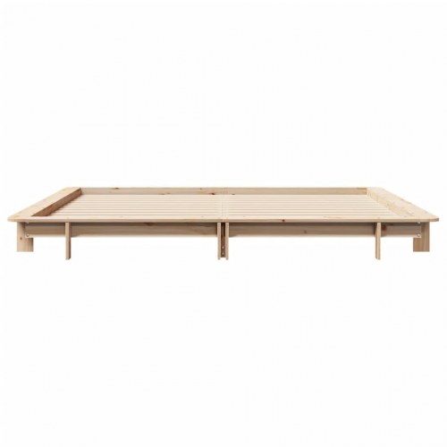Sengeramme uden madras 160x200 cm massivt fyrretræ
