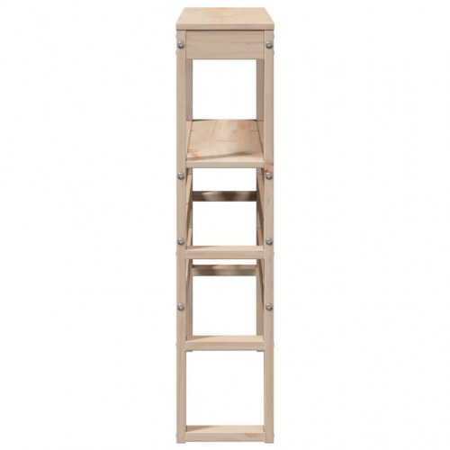 Sengegavl med hylder 75 cm massivt fyrretræ