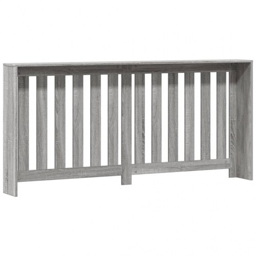 Radiatorskjuler 175 × 20 × 82 cm - konstrueret træ, grå sonoma-eg