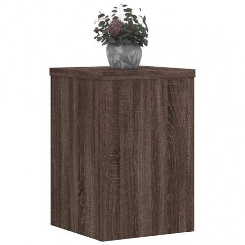 Plantestativer 2 stk. 25 x 25 x 35 cm i brun eg
