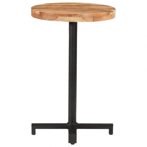 Bistrobord Ø50x75 cm rund massivt akacietræ