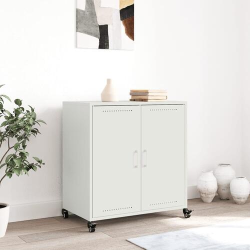 Skab 68,5x39x72 cm stål hvid