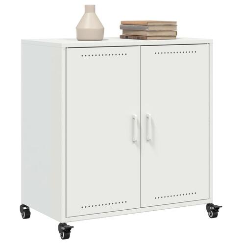Skab 68,5x39x72 cm stål hvid