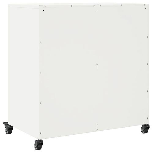 Skab 68,5x39x72 cm stål hvid