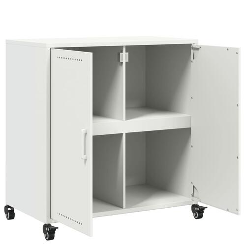 Skab 68,5x39x72 cm stål hvid