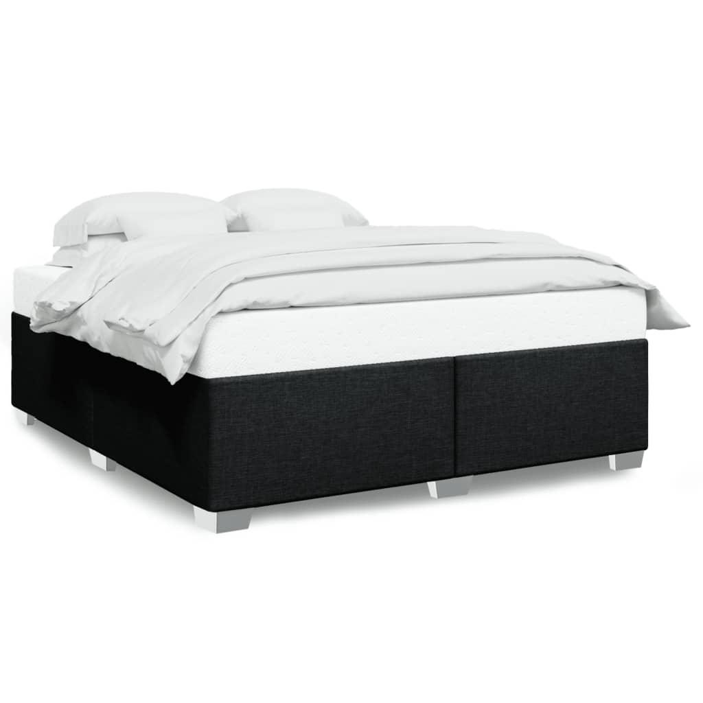 Sengeramme Uden Madras Stof - Sort / 180 x 200 cm