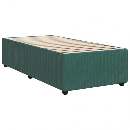 Sengeramme uden madras mørkegrøn 90 x 190 cm - fløjl