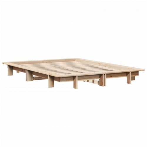 Sengeramme uden madras 150x200 cm massivt fyrretræ