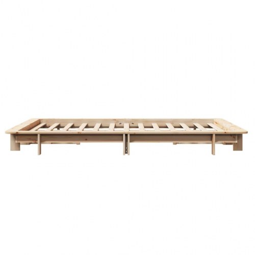Sengeramme uden madras 120 x 190 cm i massivt fyrretræ