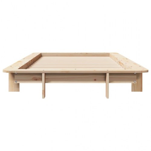 Sengeramme uden madras 90 x 190 cm i massivt fyrretræ