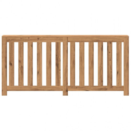 Radiatorskjuler 175 × 20 × 82 cm - konstrueret træ, egetræsfarve