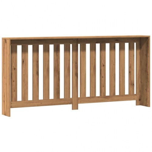 Radiatorskjuler 175 × 20 × 82 cm - konstrueret træ, egetræsfarve