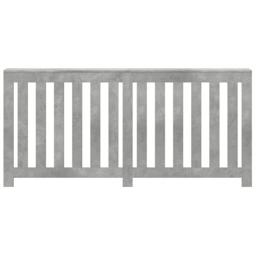 Radiatorskjuler 175 × 20 × 82 cm i konstrueret træ - betongrå